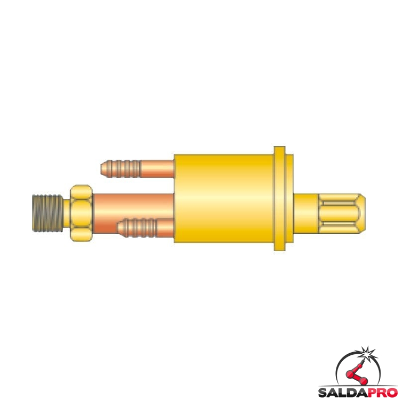 adattatore centralizzato tig l-tec h2o acqua 12x1 ricambio torce saldatura tig