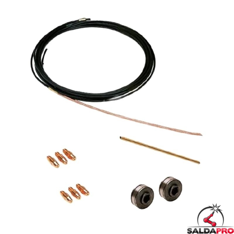 kit saldatura alluminio 0,8-1,0mm per saldatrici electromig technomig treo wave telwin 802836