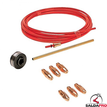 kit saldatura alluminio 1,0-1,2mm per saldatrici mastermig 220/2 270/2 telwin 802766