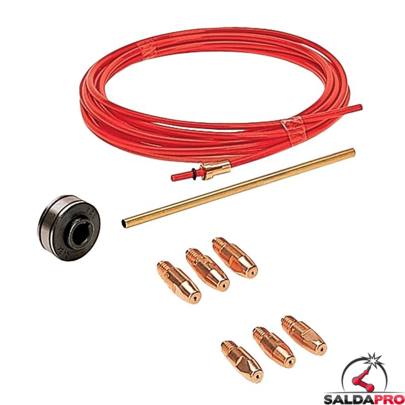 kit saldatura alluminio 1,0-1,2mm per saldatrici mastermig 220/2 270/2 telwin 802766