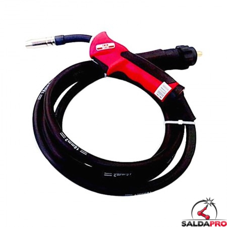 torcia completa telwin mt15 rossa saldatura mig/mag ricambio saldatrice technomig