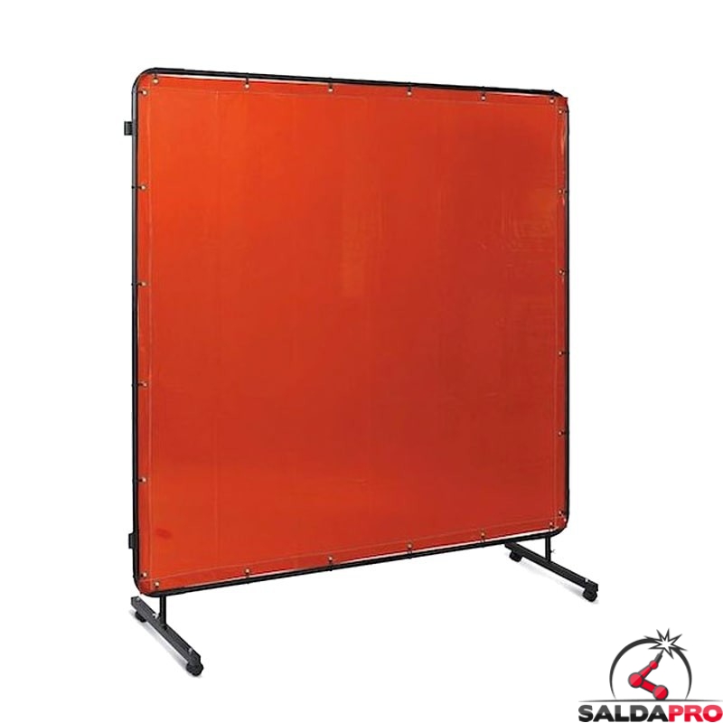 schermo protettivo mobile 174x174 cm tenda rosso protezione saldatura telwin 803508
