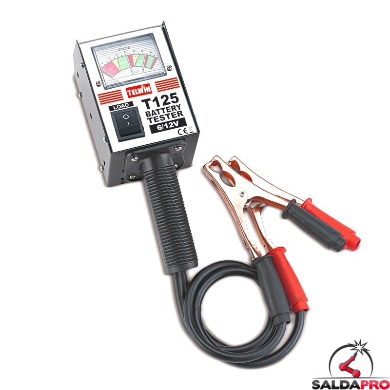 Tester T125 per batterie 6/12V di Telwin