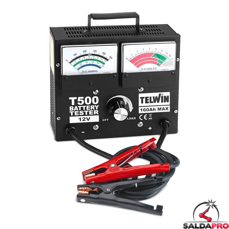 tester t500 prova batteria auto 12v telwin 802781