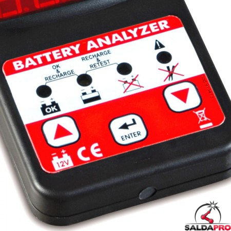 Tester digitale DT400 per batterie 12V di Telwin