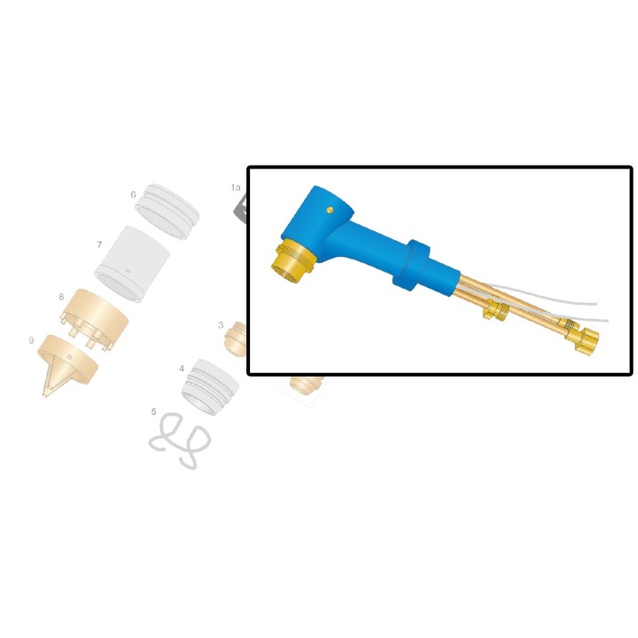 dettaglio ricambio corpo torcia psb 60 taglio plasma binzel 747.0035