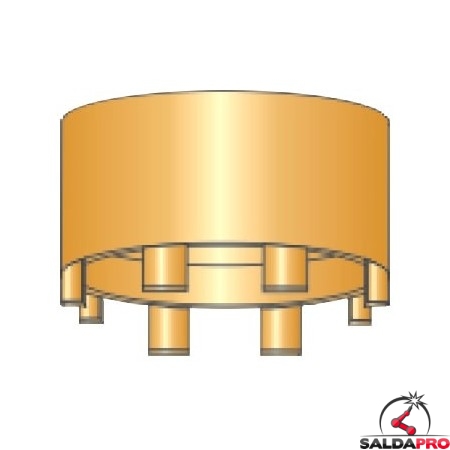 ugello esterno rame corona ricambio torcia taglio plasma psb 60 80 121 binzel