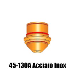 ugello 45-130a acciaio inox ricambio torce taglio plasma hpr130 hypertherm