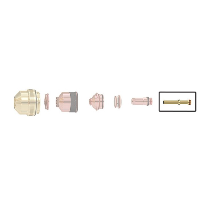 dettaglio tubetto raffreddamento 130-260a smusso inox ricambio torce taglio plasma hpr130 hpr260 hypertherm 220700