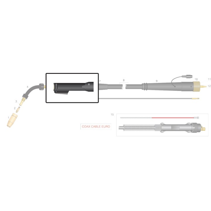 Vite di ricambio per impugnatura ergonomica torcia SN 202 (10pz)