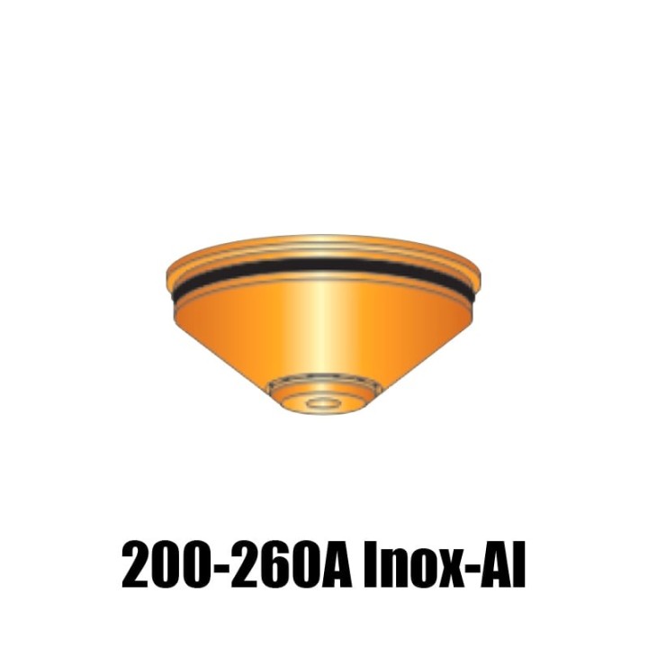 schermo 200-260a acciaio inox alluminio ricambio torce taglio plasma hpr ce 260 hypertherm 220345