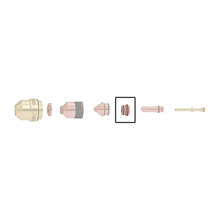 dettaglio diffusore 200-260a acciaio ricambio torce taglio plasma hpr ec 260 hypertherm 220353