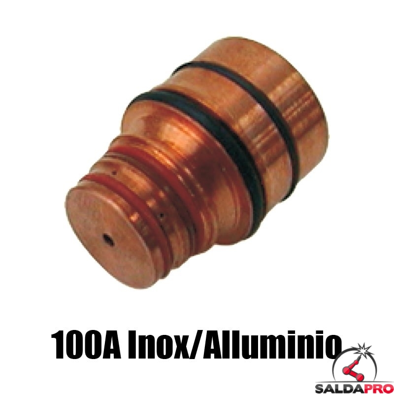 ugello 100a inox/alluminio ricambio torce taglio plasma hd1070 hd3070 hypertherm 120591