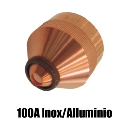 ugello chiusura 100a inox alluminio ricambio torce taglio plasma hd1070 hd3070 hypertherm 120592