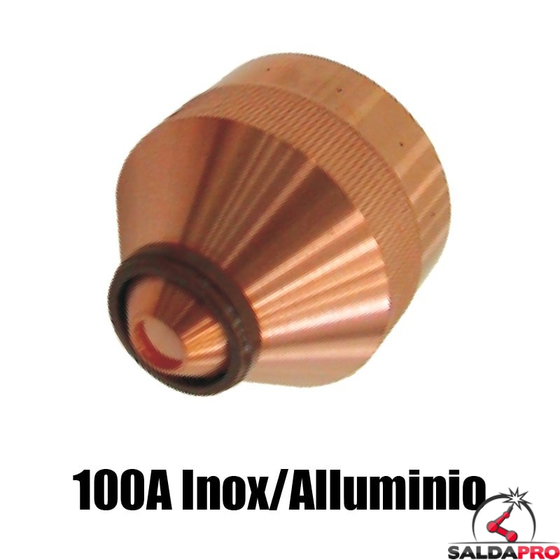 ugello chiusura 100a inox alluminio ricambio torce taglio plasma hd1070 hd3070 hypertherm 120592