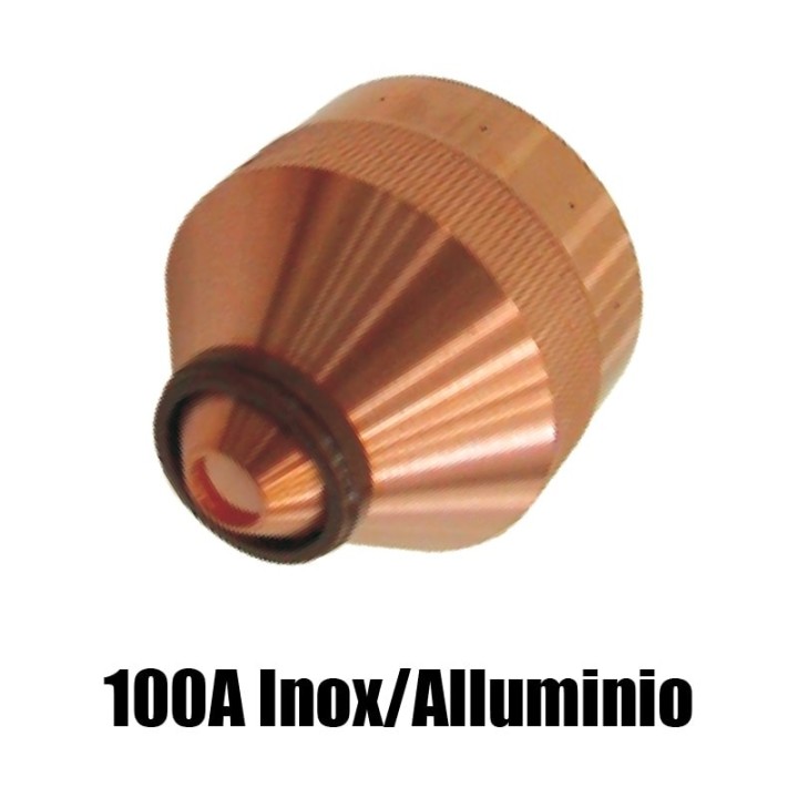 ugello chiusura 100a inox alluminio ricambio torce taglio plasma hd1070 hd3070 hypertherm 120592