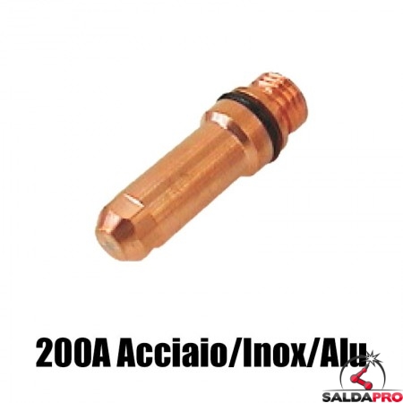 elettrodo 200a acciaio inox alluminio ricambio torce taglio plasma max200 ht2000 hypertherm 020415