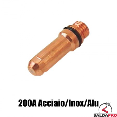 elettrodo 200a acciaio inox alluminio ricambio torce taglio plasma max200 ht2000 hypertherm 220021