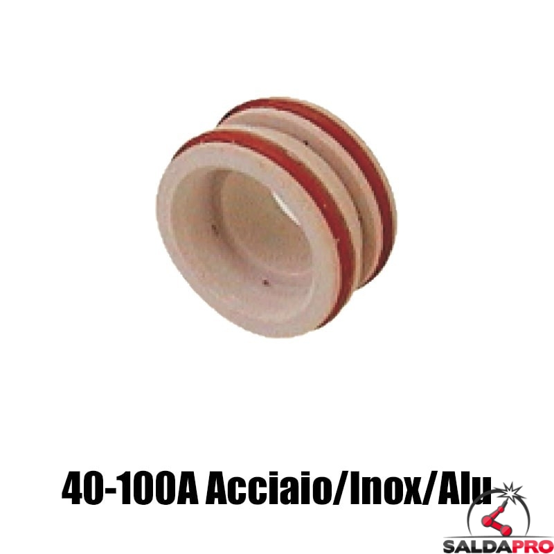 diffusore 40-100a acciaio inox alluminio ricambio torce taglio plasma max200 ht2000 hypertherm 020613