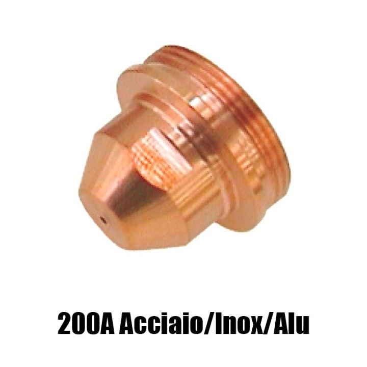ugello .086 200a acciaio inox alluminio ricambio torce taglio plasma max200 ht2000 hypertherm 020608