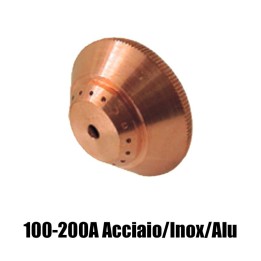 schermo 100-200a acciaio inox alluminio ricambio torce taglio plasma max200 ht2000 hypertherm 020448