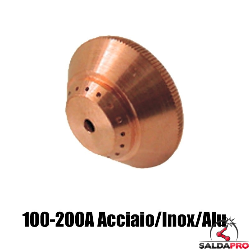 schermo 100-200a acciaio inox alluminio ricambio torce taglio plasma max200 ht2000 hypertherm 020448