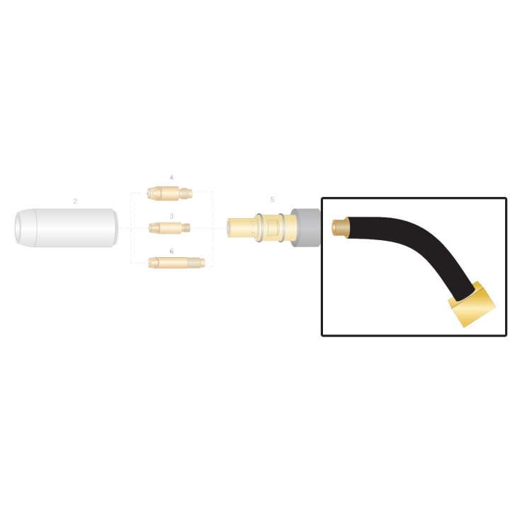 Lancia di ricambio per torce OCIM® RB 25 - RB 28 - RB 32 - RB 36 - RB 40