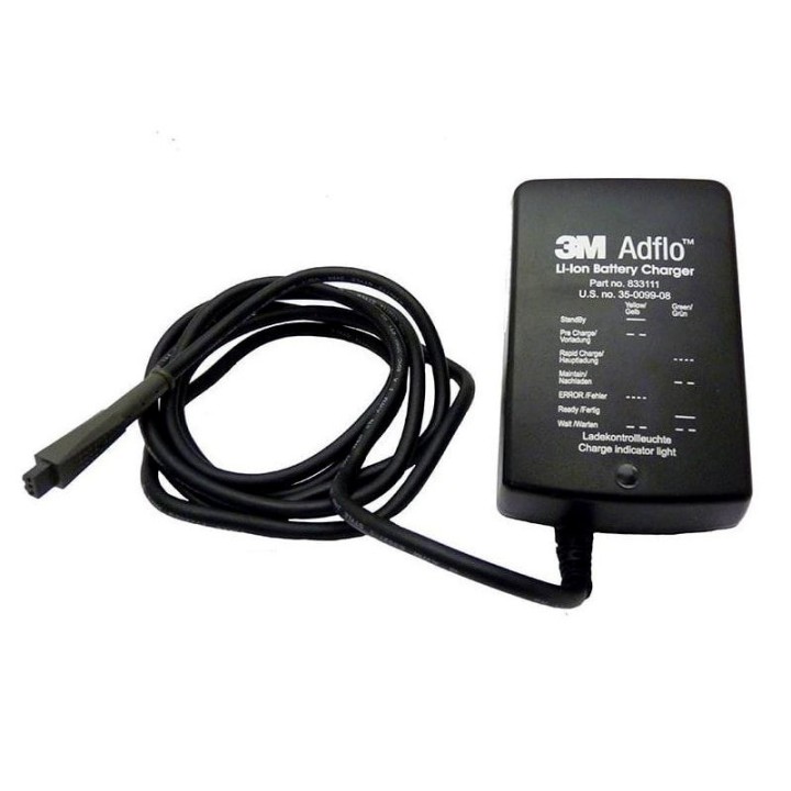 caricabatterie li-ion 3m respiratore adflo 833111