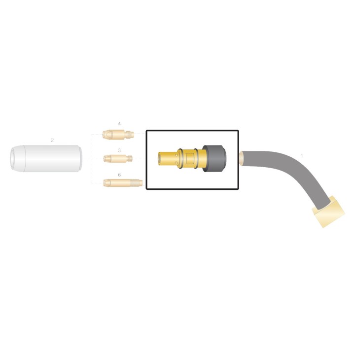 Diffusore gas per torcia OCIM® RB 25 (10pz)