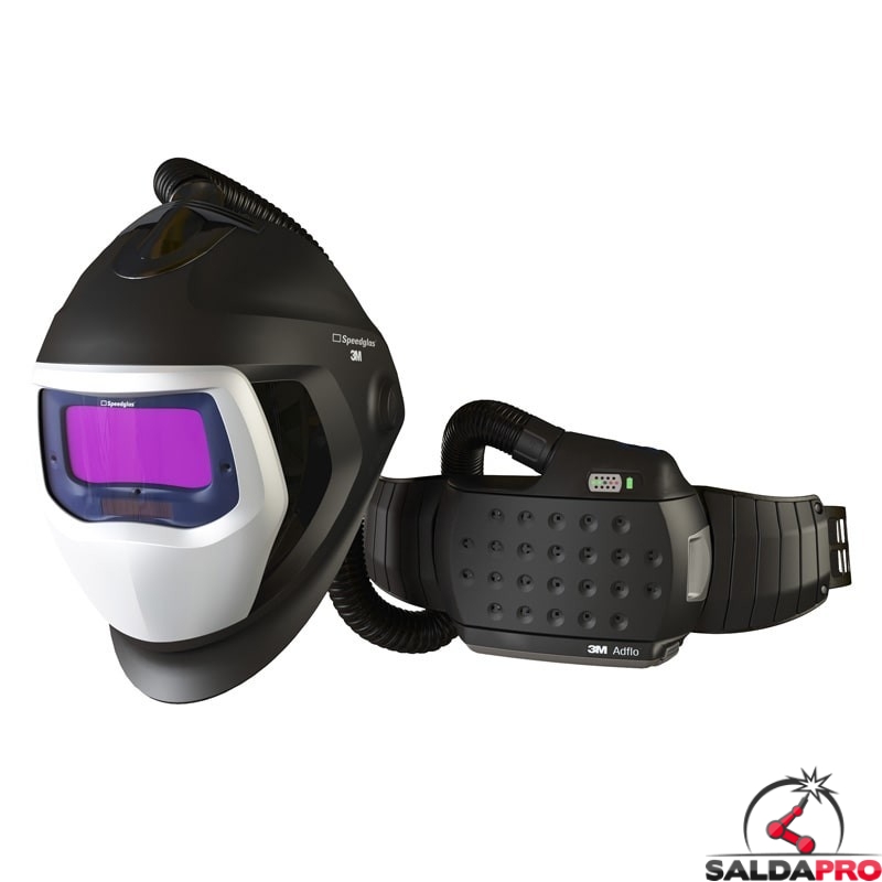 casco da saldatura speedglas 9100 air filtro adf 9100XXi e respiratore Adflo 3M 567726