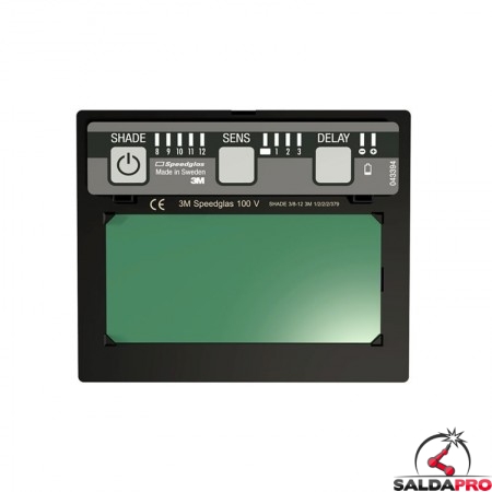 filtro autoscurante adf 100V protezione DIN 8-12 area visiva 44x93mm