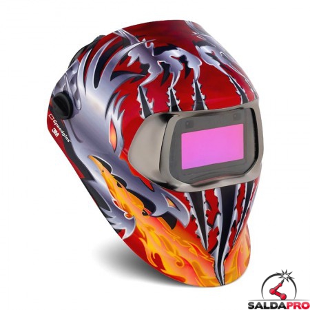 casco da saldatura Speedglas Razor Dragon 100V filtro autoscurante DIN 8-12 3M 752420