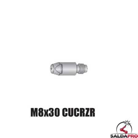 Punta guidafilo M8x30 CUCRZR Ø1,6mm per RH 502 e RM 552 (10pz)