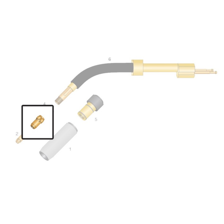 Diffusore gas Cu per torce OCIM® RH 502 e RH 503 (10pz)