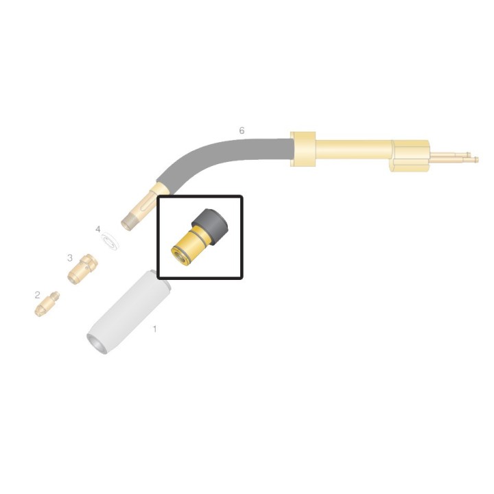 Portaugello gas per torce OCIM® RH 502 e RH 503 (5pz)