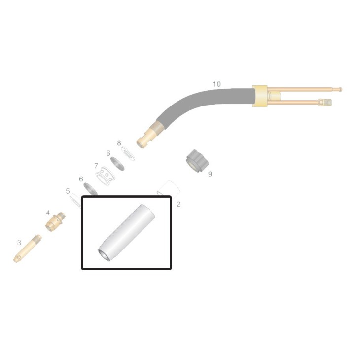 Ugello gas Ø 15mm STD per torcia OCIM® RM 360 (10pz)