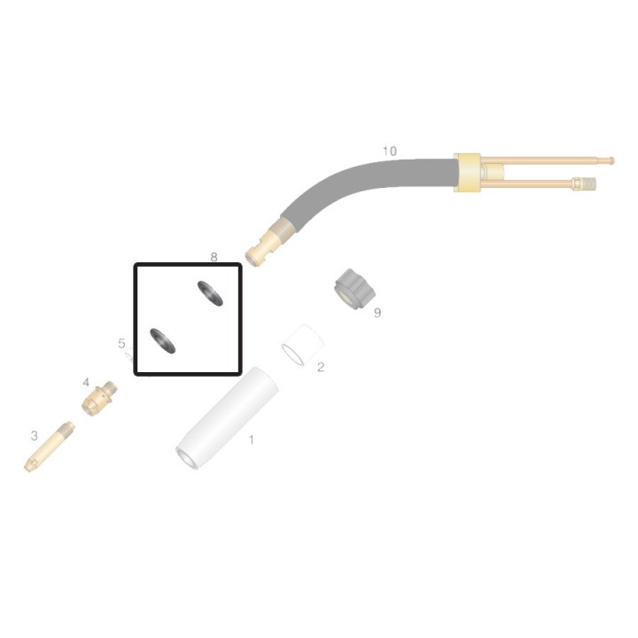 Guarnizione di ricambio per torcia OCIM® RM 360 (10pz)