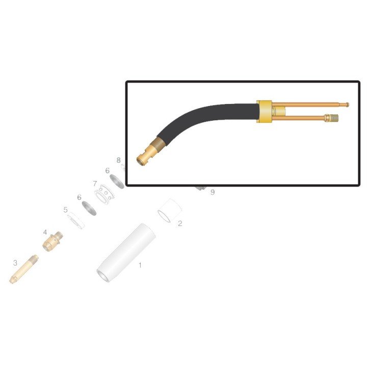 Corpo torcia STD. per torcia OCIM® RM 360