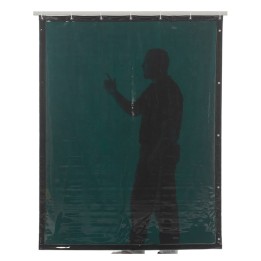 tenda di saldatura verde chiaro T6 con ganci di sospensione
