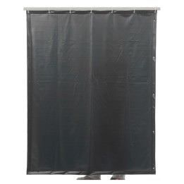 tenda di saldatura verde scuro T9 larghezza 140 cm cepro con  ganci di sospensione