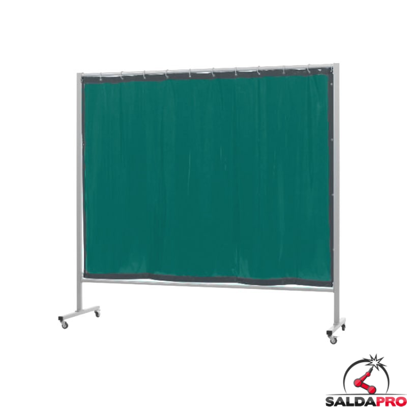 schermo di saldatura mobile omnium verde chiaro T6 213x200 cm cepro