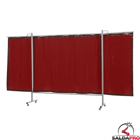 schermo di saldatura mobile omnium bronzo 375x200 cm a 3 ante cepro