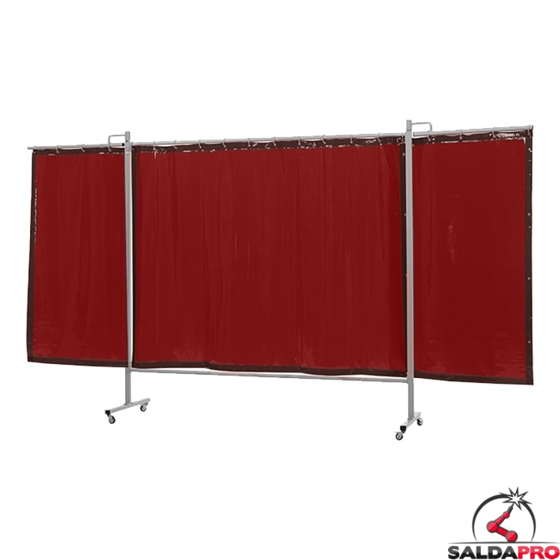 schermo di saldatura mobile omnium bronzo 375x200 cm a 3 ante cepro