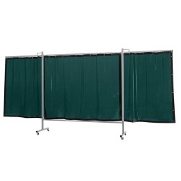 schermo di saldatura mobile omnium verde chiaro T6 435x200 cm a 3 ante cepro