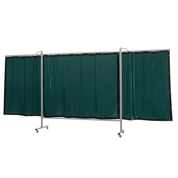 schermo di saldatura mobile omnium verde chiaro T6 435x200 cm a 3 ante cepro