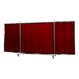 schermo di saldatura mobile robusto XL a 3 ante bronzo 430x210 cm cepro