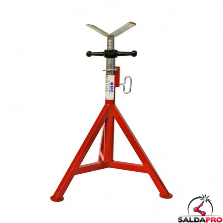 VEVOR Cavalletto per Tubi, 400kg Supporto Basamento del Treppiedi, Altezza 71-131 cm Supporto Professionale Treppiede, Cavalletto per Tubi con