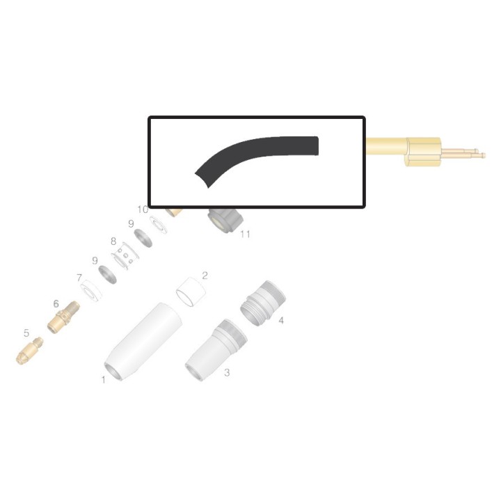 Copertura isolante lancia per torcia OCIM® RM 552 (10pz)