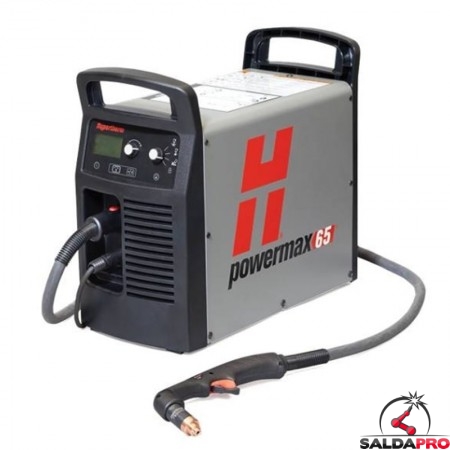 sistema taglio al plasma powermax65 di hypertherm con torcia duramax