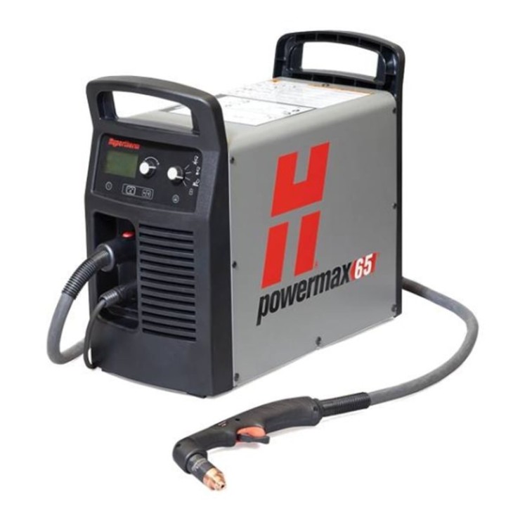sistema taglio al plasma powermax65 di hypertherm con torcia duramax